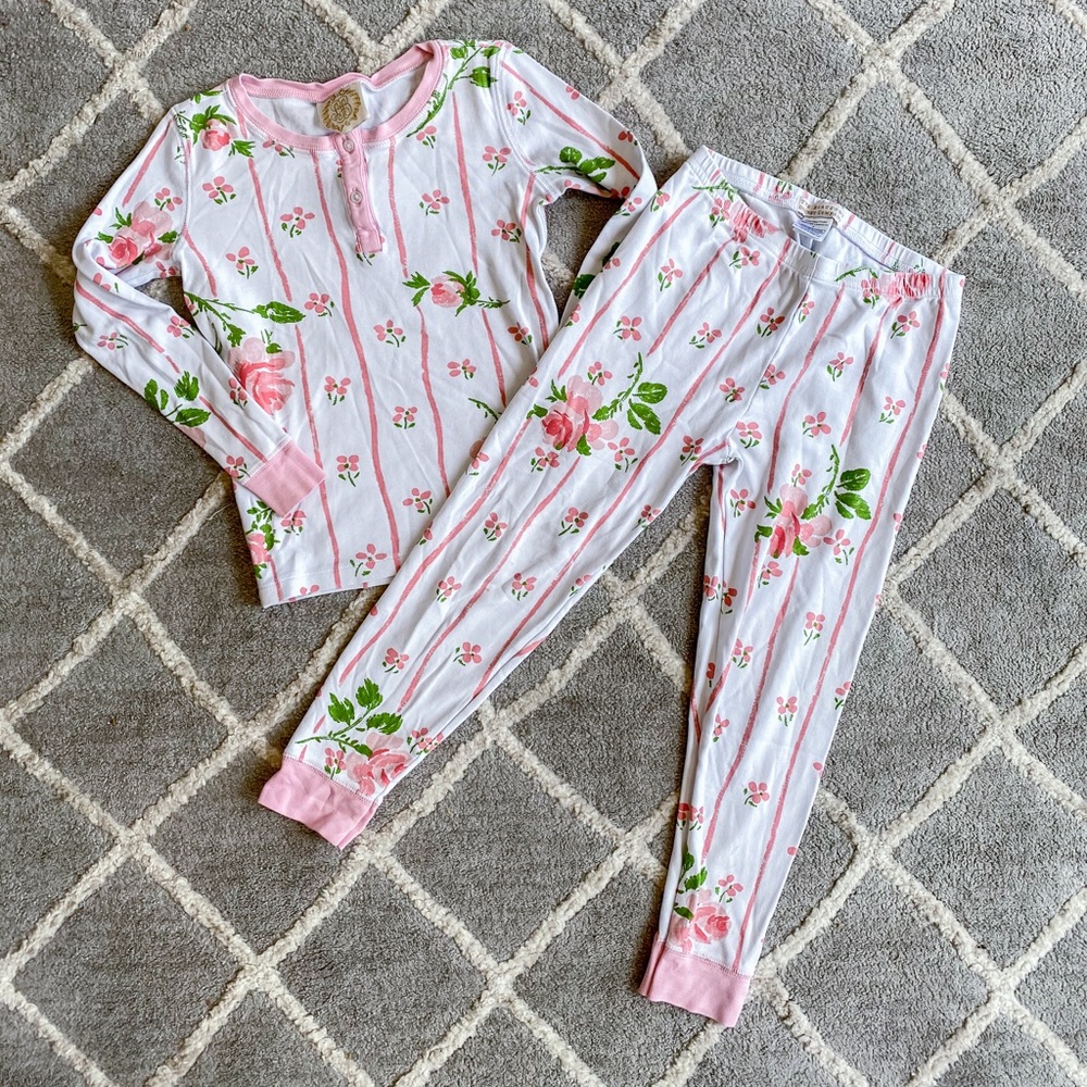 TBBC Size 7 Rose Sara Jane Pajamas